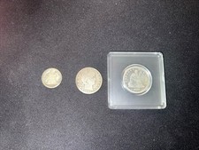 Seated And Barber Quarter With A Seated Dime ￼