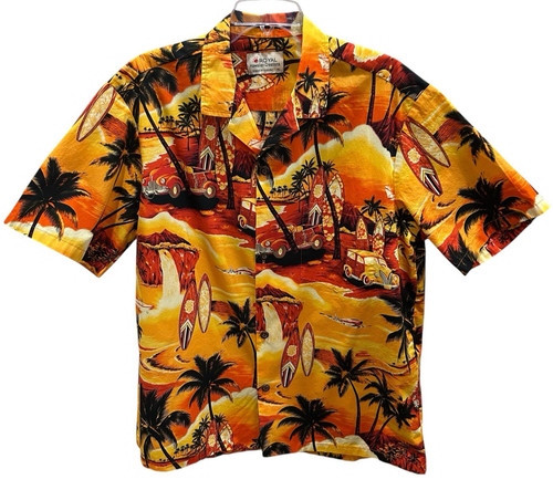 Royal Hawaiian Creations Authentic Hawaiian Shirt Mens XL Surfboard Planes USA