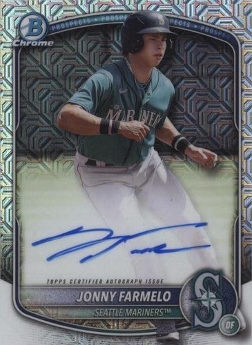2023 Bowman Chrome JONNY FARMELO 1st AUTO PSA 10 Gem Mint Mariners 