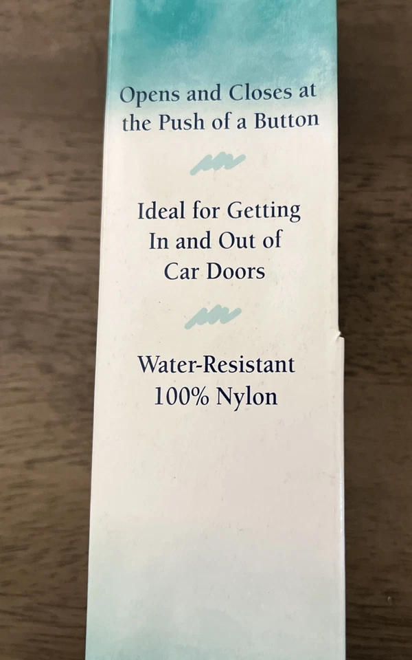 Paraguas Water Colors By Totes cierre abierto automático azul marino nuevo en caja ☔️ Foto 3 de 3