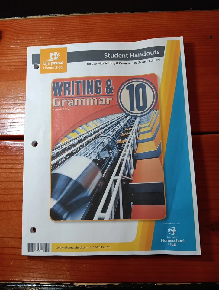 BJU Press Writing & Grammar 10 Fourth Edition Student Textbook And Handouts - Image 2 of 2