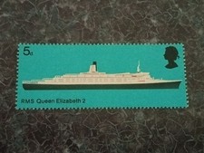 1969 - British RMS Queen Elizabeth II  Ships Series  5d Pence