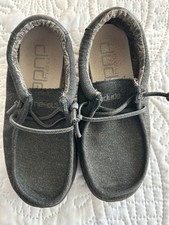 Hey Dude Wally Youth Black Slip-On Shoes, Size 13