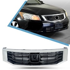 Chrome Grille For 2008 2009 2010 Honda Accord 4dr Sedan Front Bumper Upper Grill