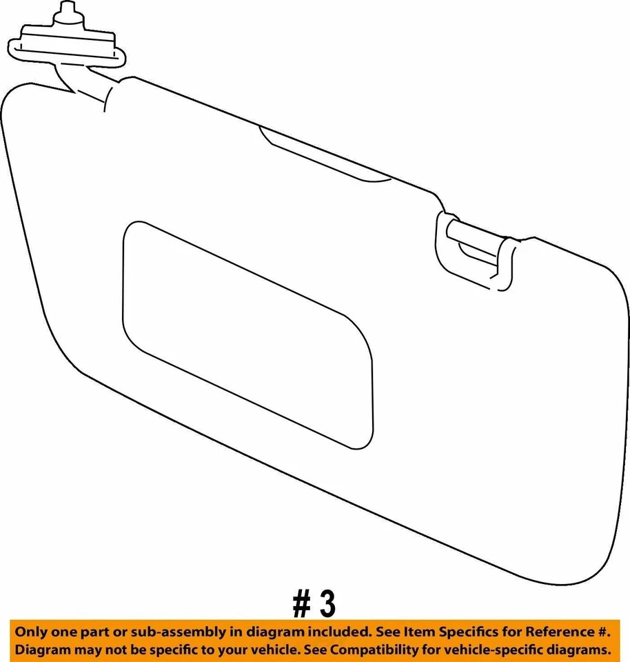 13 14 SUBARU XV CROSSTREK Sun Visor Right Foto 4 de 4