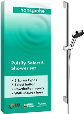 Axor HG Brauseset PULSIFY SELECT 105 3jet Relaxation Brausestange 900mm chrom