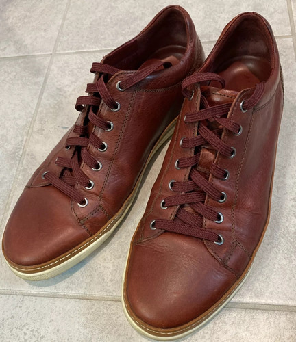 Allen Edmonds Porter Leather Sneaker, 11 D - Picture 1 of 8
