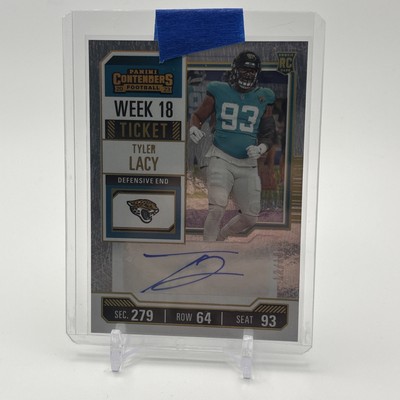 2023 Contenders Week 18 Ticket #189 Tyler Lacy VARATION /18 SSP Auto Jaguars RC