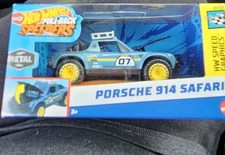 2024 Hot Wheels Pullback Speeders Porsche 914 Safari Blue Treasure Hunt New VHTF
