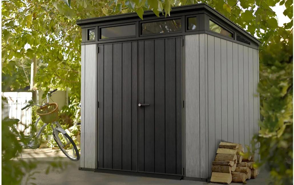 Keter Artisan 77 Gartenhaus - 214x218x226cm - Pultdach