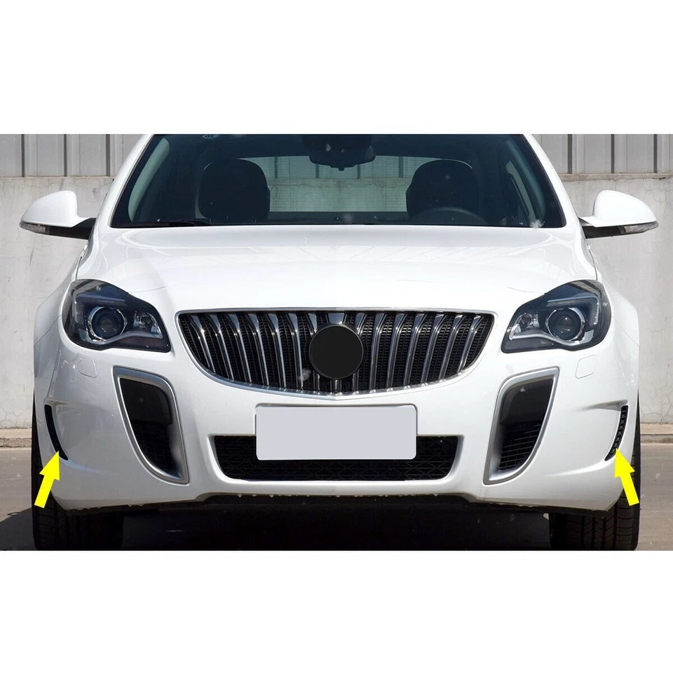 Par de para-choque dianteiro esquerdo direito acabamento moldura tira ajuste para 2012-2017 Buick Regal GS - Imagem 3 de 4