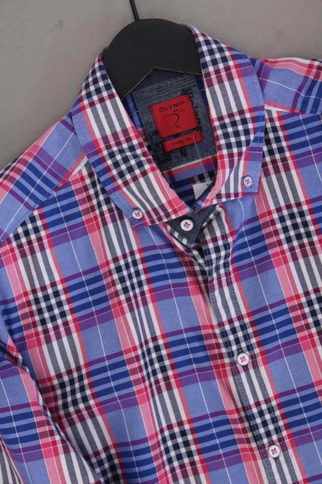 ✨ Olymp camicetta per uomo taglia 54, XL a quadri multicolore di cotone ✨ - Immagine 2 di 4