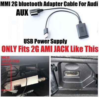 USB AUX Adapterkabel Bluetooth Für AUDI A5 8T A6 4F A8 4E Q7 7L AMI MMI 2G DE