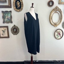Everlane Black GoWeave V-Neck Sleeveless Shift Dress