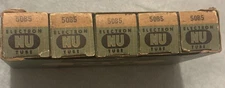 5 NOS PR Date Matched Full 5 Sleeve N.U. 50B5 National Union Radio Power Tubes