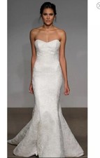 New Authentic Anna Maier Alberta lace wedding dress Size 10 5000