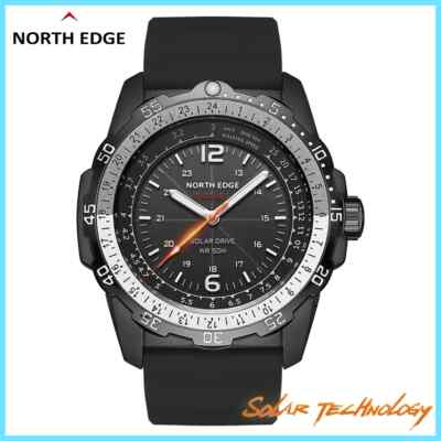 NORTH EDGE EVOQUE 2 Men Digital Solar charge Watch Waterproof 50M Men's