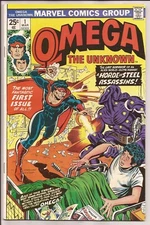 Omega the Unknown #1 VF- 7.5 Off-White Pages (1976 1st Series) (1)