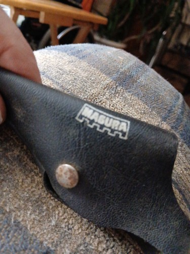 Vintage HUSQVARNA MAGURA RARE LEATHER Clutch Brake DUST COVER DIRTBIKE Perch - Picture 2 of 12
