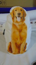 3D Cute Labrador Dog Printed Throw Pillow Lifelike Animal Funny Dog Yellow Lab