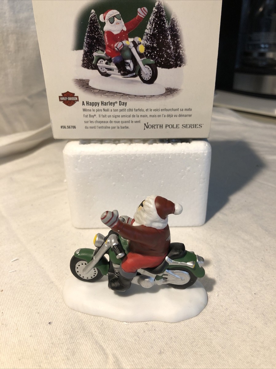 Dept 56 North Pole Series A Happy Harley Day | eBay