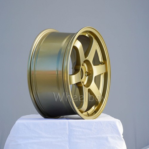 4 PCS ROTA WHEEL GRID 18X8.5 44 & 18x9.5 5X114.3 38 73 GOLD - Picture 4 of 8