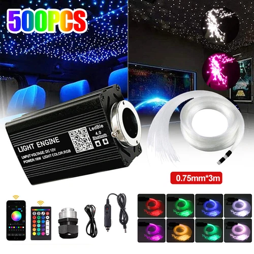 500-2200x Star Light kit Roof Twinkle Meteor Ceiling Light Optic Fiber Home Car - Picture 3 of 12