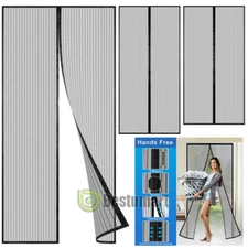 Cortina de puerta de mosquiteros de malla de pantalla de puerta magnética
