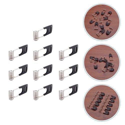 10 Pcs Black Spring Accessories Metal Clips Lighting Springs - Picture 10 of 12