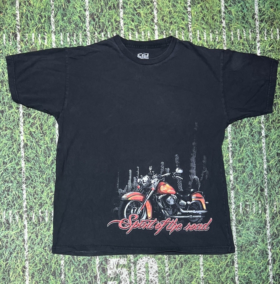 Spirit of The Road Motorcycle Biker T Shirt Harley Xl Wild Wind 8378 eBay