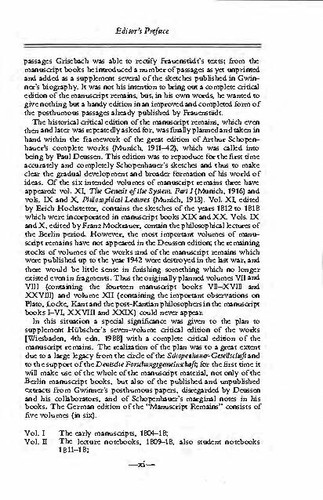 Schopenhauer: Manuscript Remains (V1): Early Manuscripts (1804-1818) - Picture 10 of 15