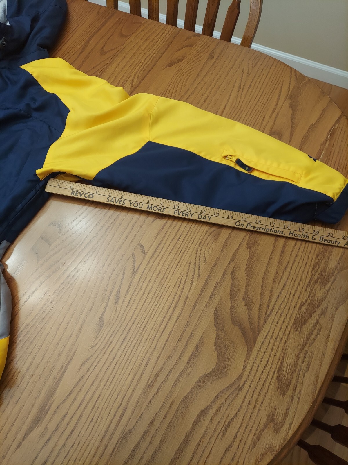Starter Jacket Navy Yellow Gray Multi Zip Multi P… - image 16