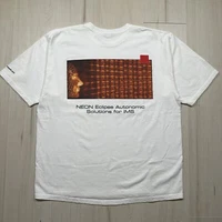 VTG Y2k 90s Computer Software Technology T Shirt Mens XL 3d Matrix Cyber Fractal