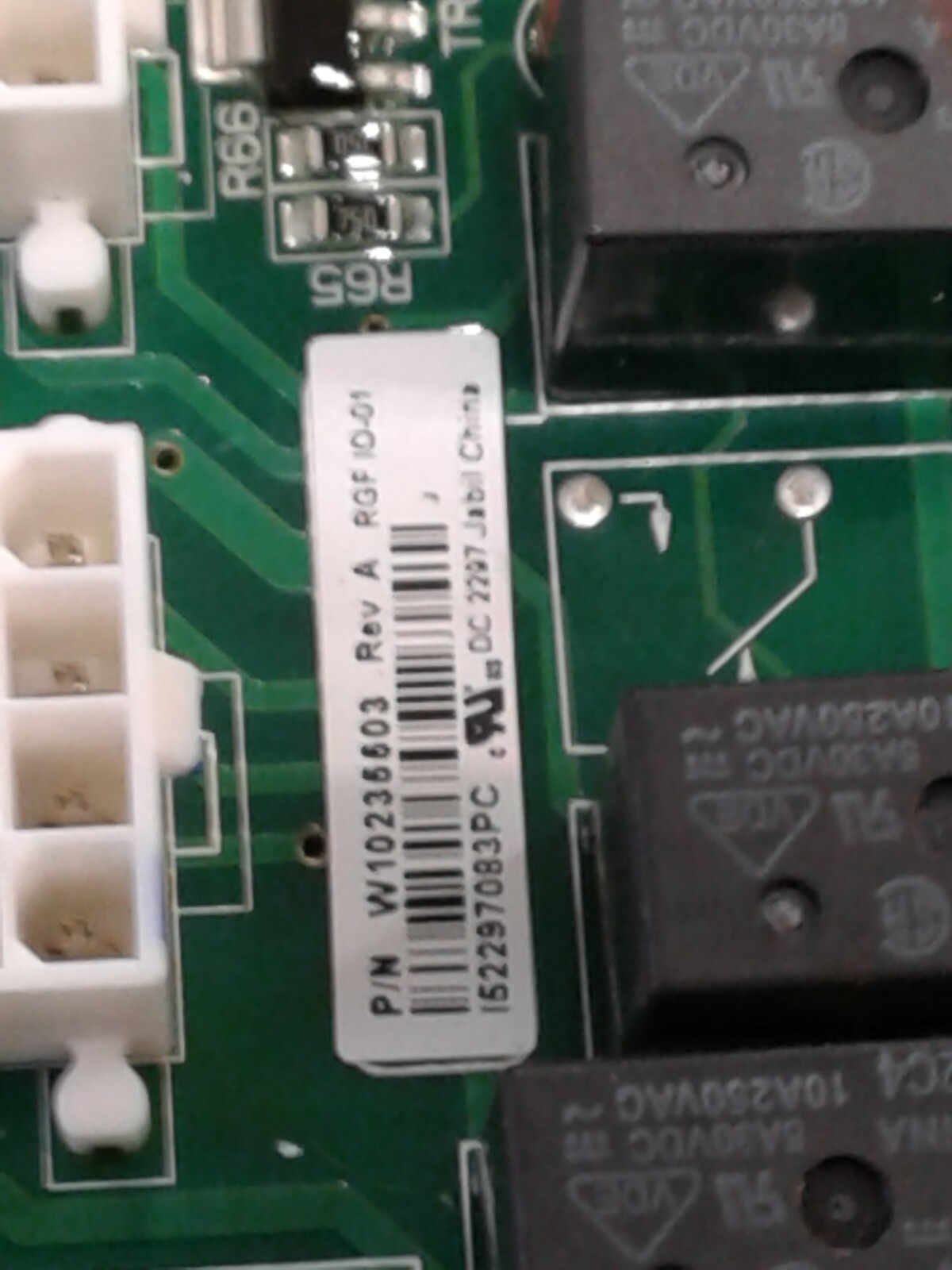 WPW10235503 Kenmore Refrigerator Main Control Board.KSF26C7XYY04 K