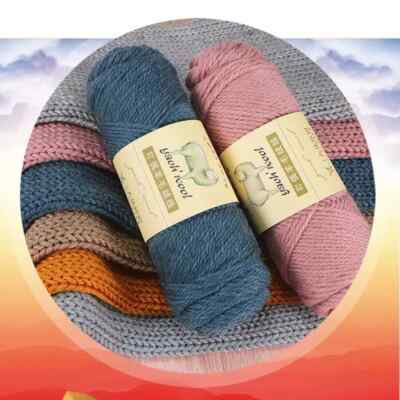 100g/PcThick Wool Yarn Woolen Crochet Yarn Hand Knitting Cashmere Sweater Scarf