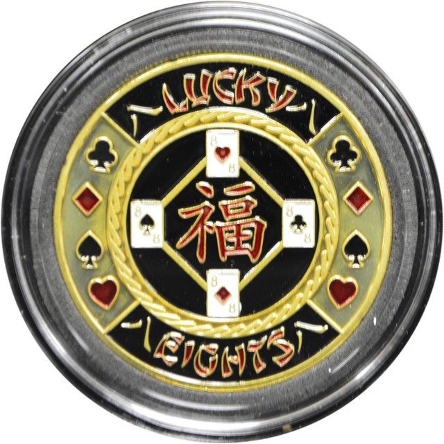 Casino Poker Card Guard Cover Protector LUCKY EIGHTS eBay