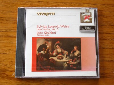 Sylvius Leopold Weiss Lute Works, Vol. 3 NEW sealed CD Lutz Kirchhof  1994 Sony