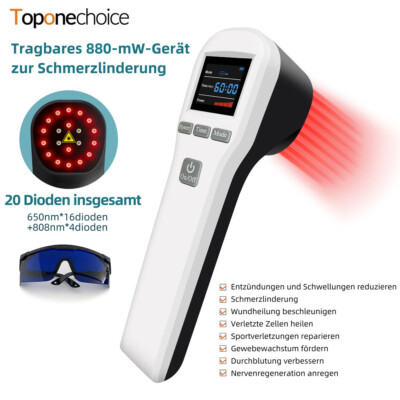 Kalte Lasertherapie LLLT 808 Infrarot Pain Relief Device Red Light Acuepuncture