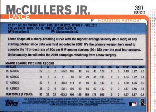 2019 Topps All-Star VARIANTE ARGENT #301 - #452 Choisissez votre propre JOUEUR D'ÉQUIPE FAV - Photo 203 sur 305