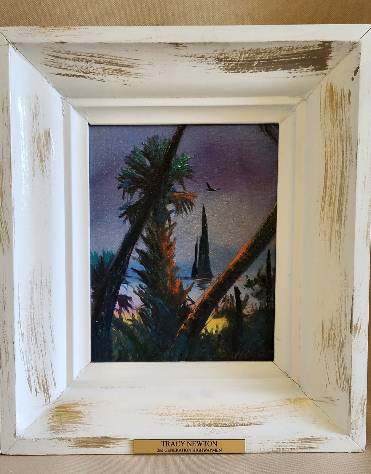 TRACY NEWTON (SON OF HIGHWAYMAN SAM NEWTON) SIGNED OIL CANVAS 2 PAINTINGS FRAMED eBay