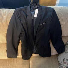 Benibos 1405 Mens Black Faux Leather Non Vented Bomber Jacket 