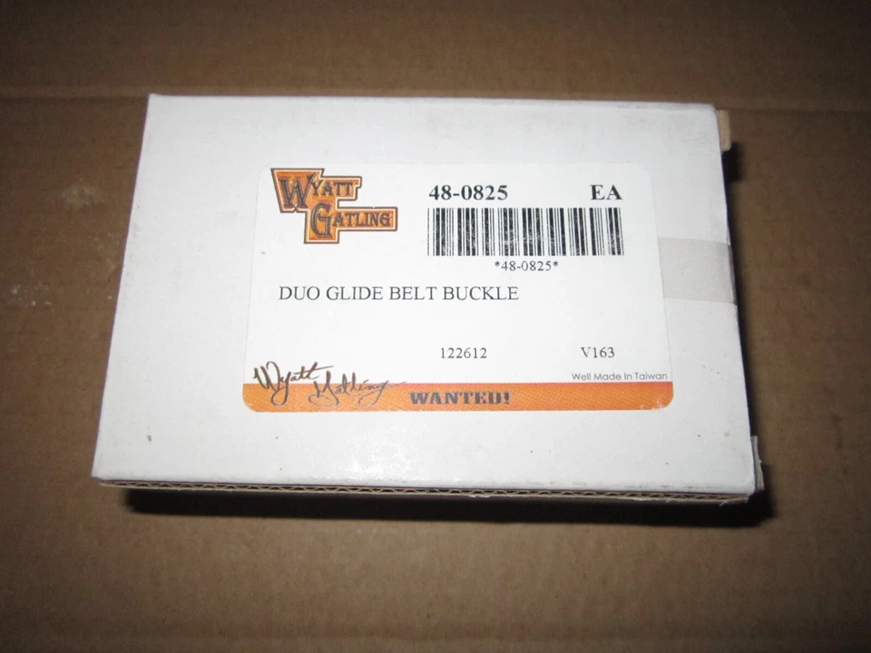 Новая литая оловянная пряжка ремня Wyatt Gatling DUO GLIDE V Twin Harley Davidson - Изображение 2 из 4