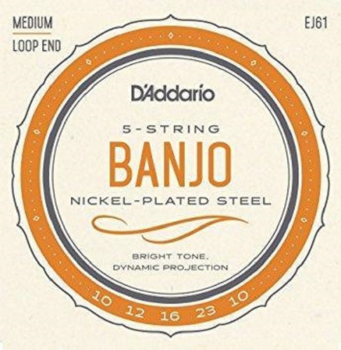 EJ61 5 Saiten Banjo Saiten Nickel Medium 10-23 D'Addario - Bild 8 von 17