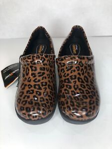leopard print nursing shoes