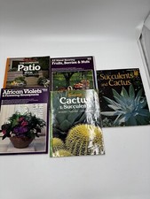 Lot Of 5 Patio Gardening Booklets Magazines Cactus Focused ￼