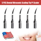 5pcs Inserti Punte Per Ablatore Ultrasuoni EMS Woodpecker Manipolo Dentista P1