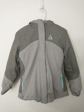 Gerry Ski Puffer Coat Large Insulated 3 In 1 System Hooded Gray & Blue Alloy