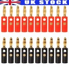 40pc Binding Posts 4mm Banana Plug Socket Audio Wire Cable Connector Gold Plated