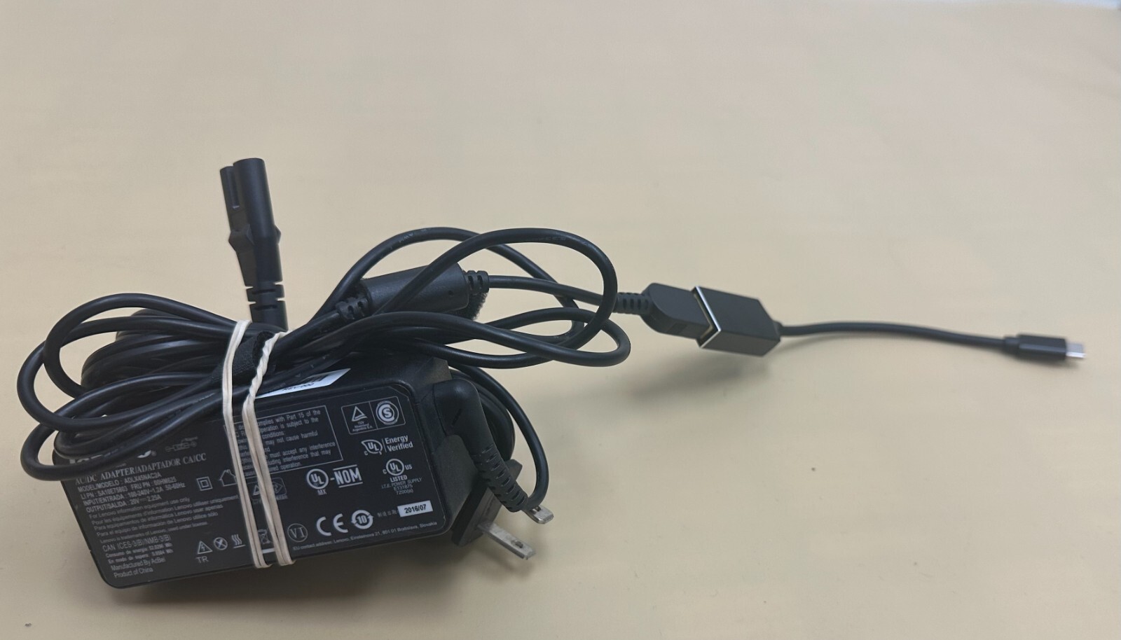 Lenovo 100E 2nd Gen 81QB000AUS Chromebook 45W Type-C AC Adapter Charger