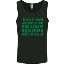 Back on My Bar Stool St Patricks Day Mens Vest Tank Top